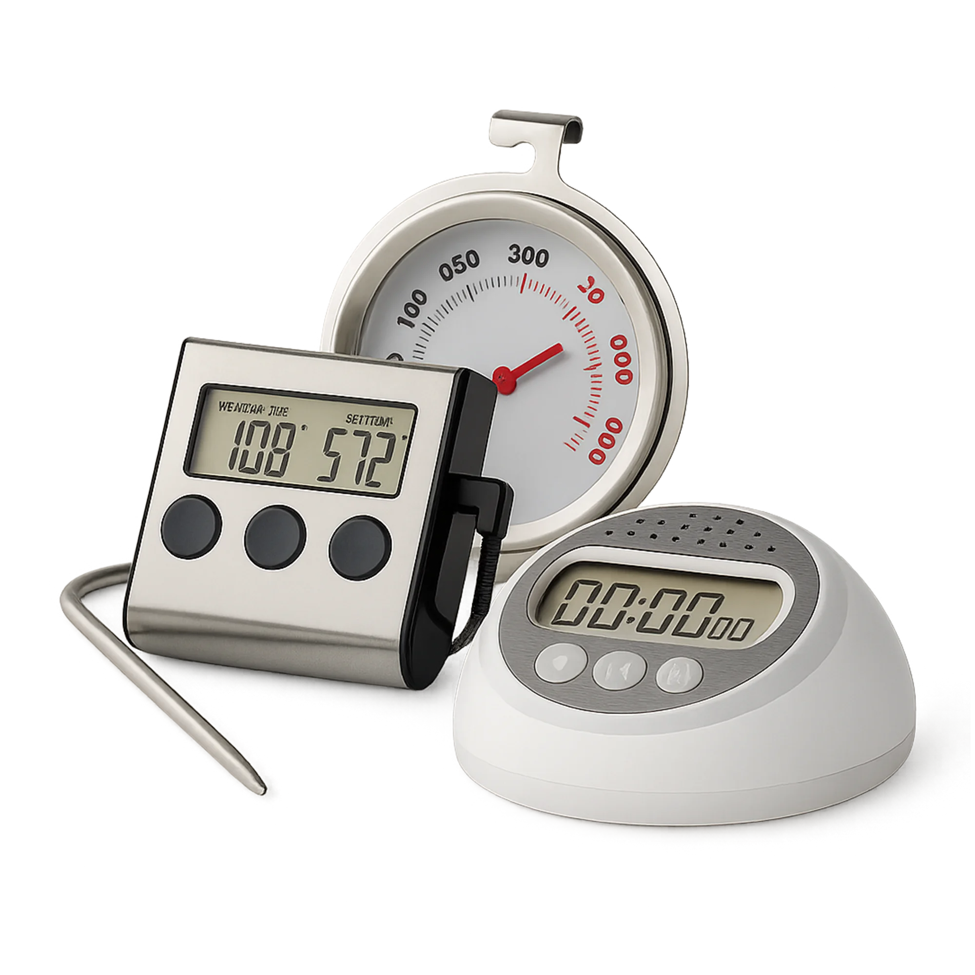 Kitchen Timer And Thermometer