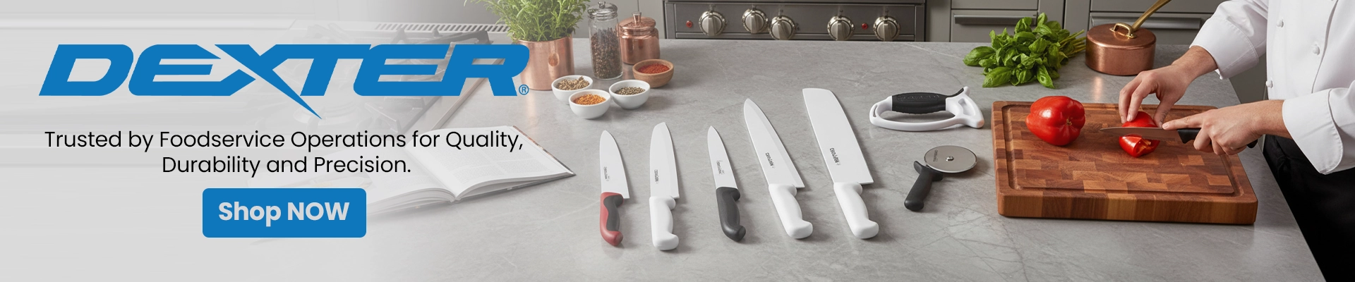 Dexter Russell brand banner