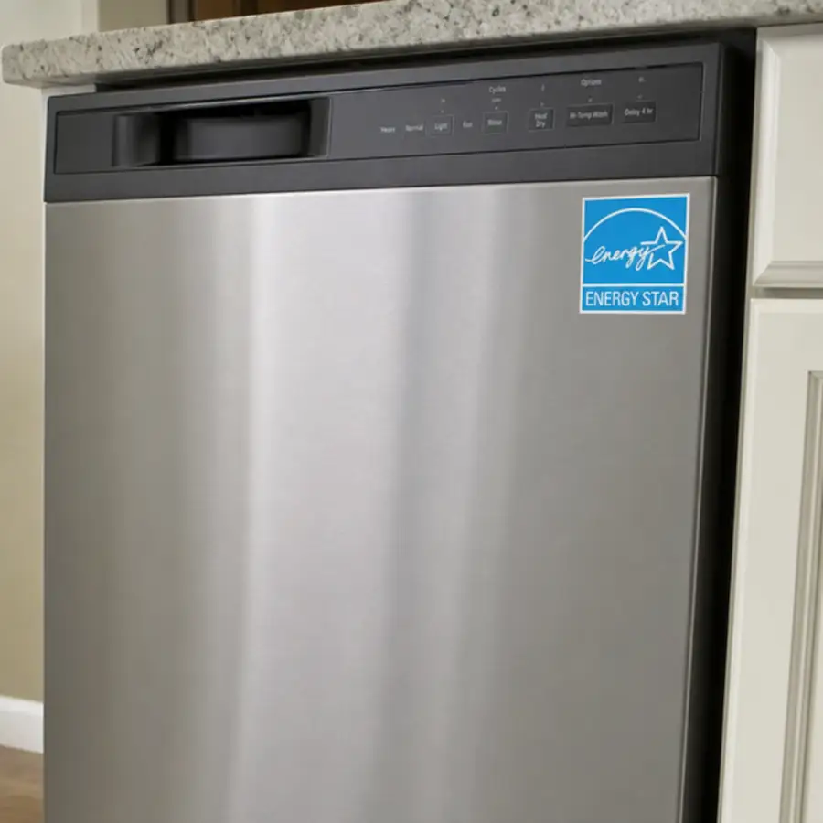 Energy Star logo on a kitchen appliance