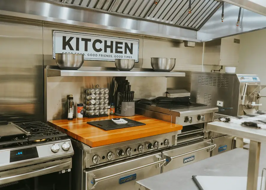 Commercial Cooking Equipment in Use