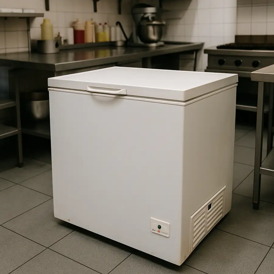 Chest Freezer in Commercial Kitchen