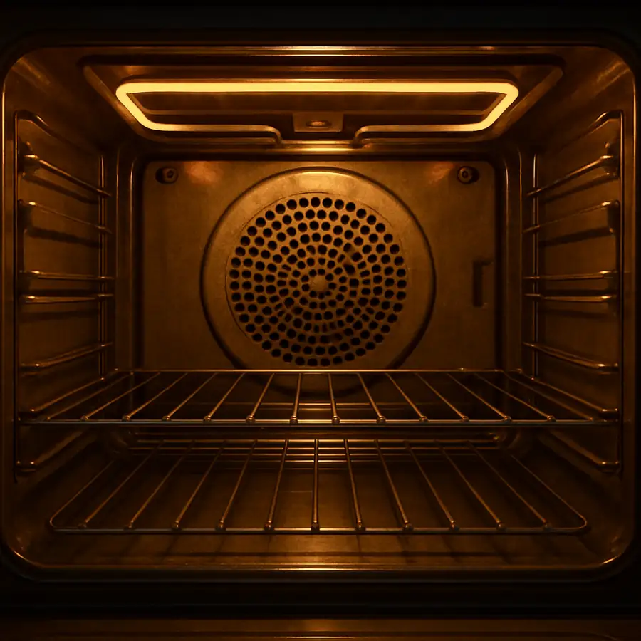 Convection oven interior