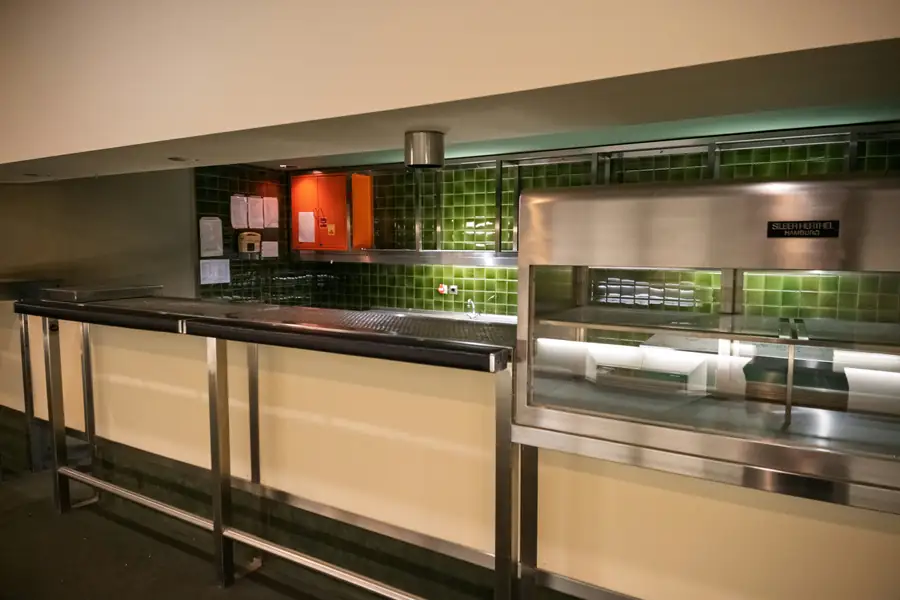 Fire safety equipment in a commercial kitchen