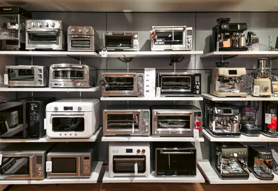 Comparison chart of kitchen equipment features and prices