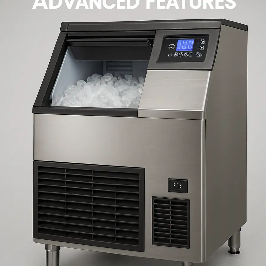 Commercial ice makers with advanced features
