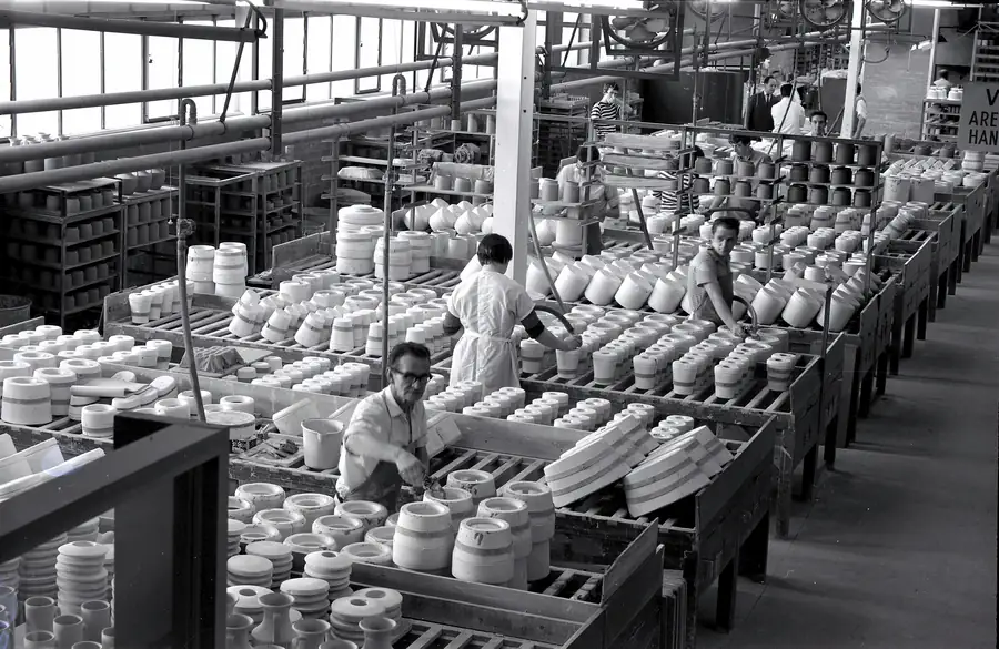 Warehouse full of wholesale dinnerware