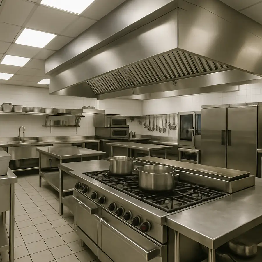 State-of-the-art commercial kitchen