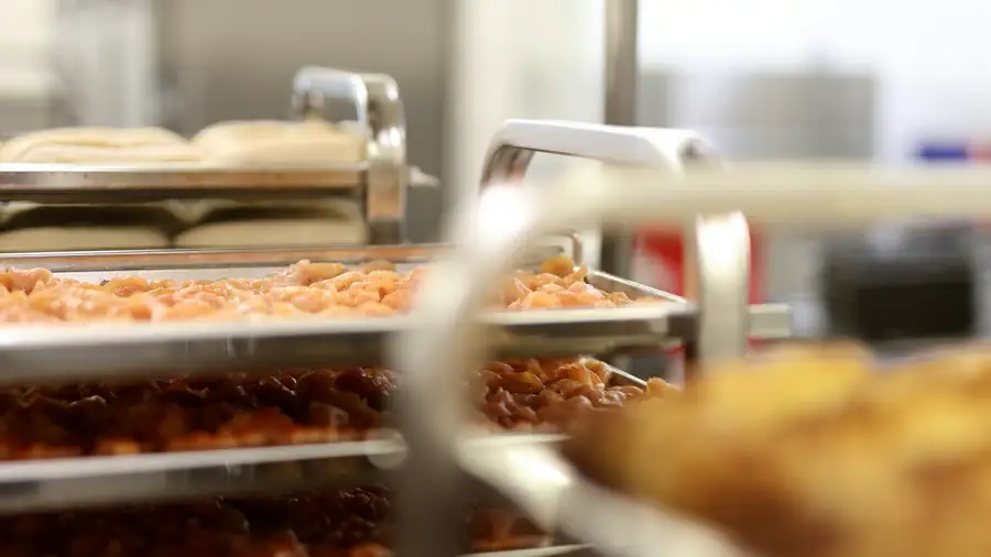 Organized commercial kitchen with efficient storage solutions