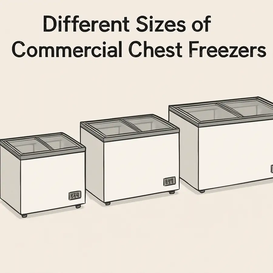 Different Sizes of Commercial Chest Freezers