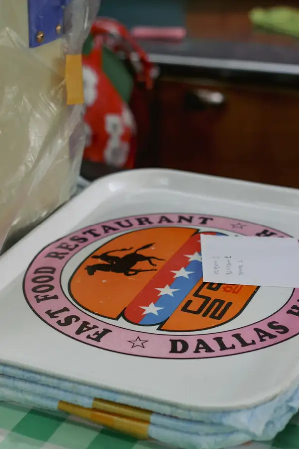 Customized tableware with restaurant logo