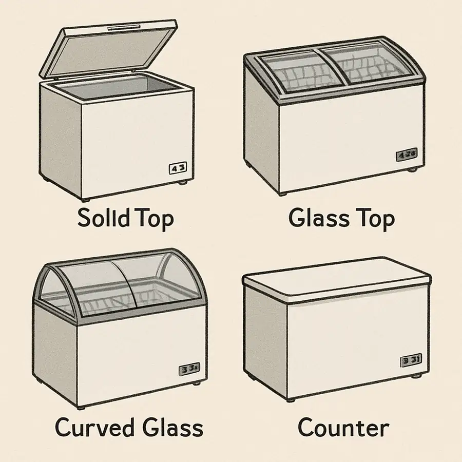 Types of Commercial Chest Freezers
