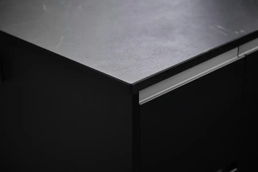 Stainless Steel Prep Table in Kitchen