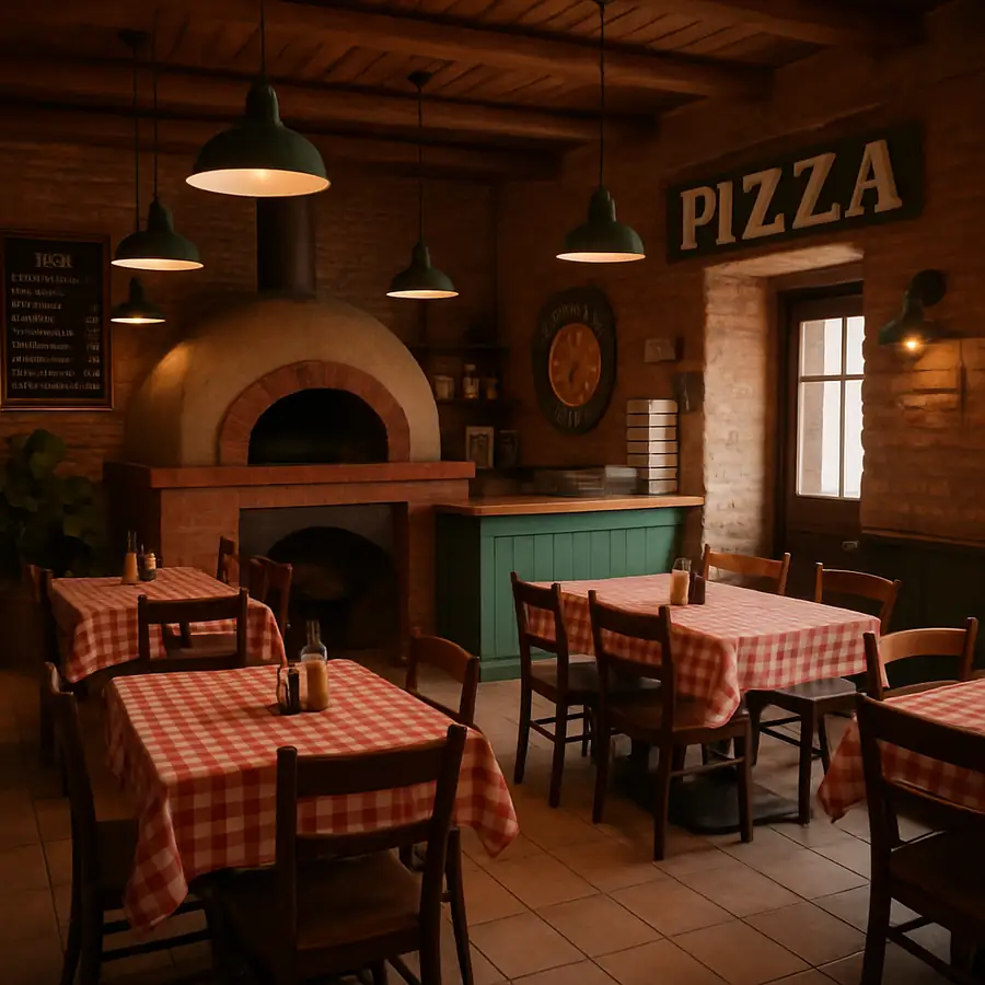 Example of a Pizzeria Interior Design