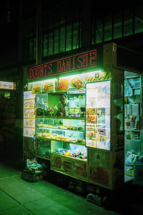 Well-organized storage solutions in a food truck