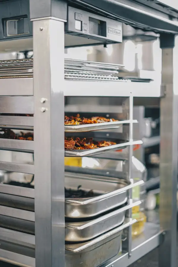 Modern restaurant kitchen with innovative equipment