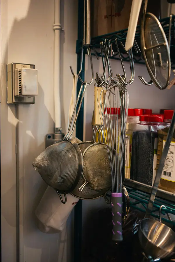 Illustration of a durable chest freezer in a commercial kitchen