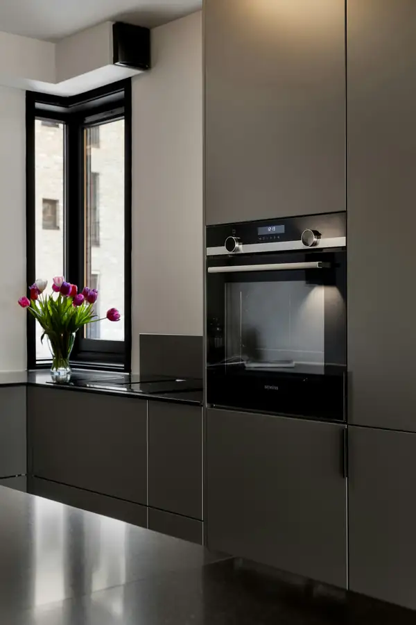 Modern kitchen with technology and automation
