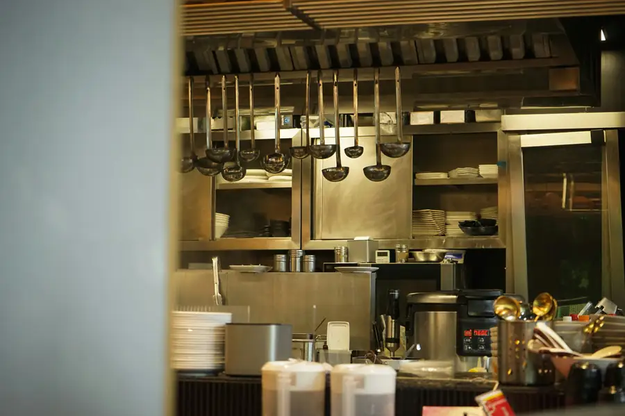 Durable materials in a commercial kitchen