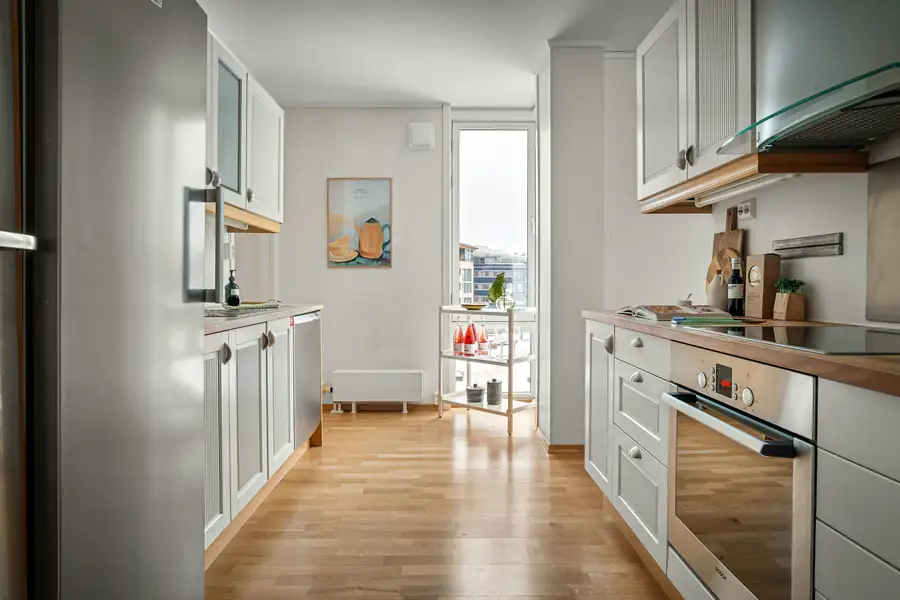 A kitchen filled with energy-efficient and sustainable cooking appliances
