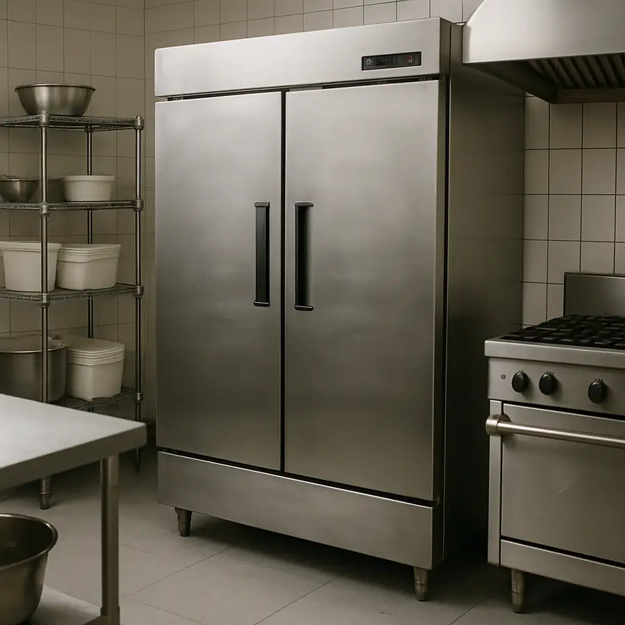 True Commercial Refrigerator in a Commercial Kitchen