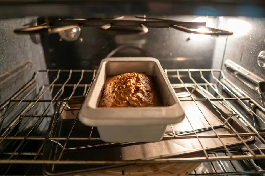 Image of baking a cake in the oven