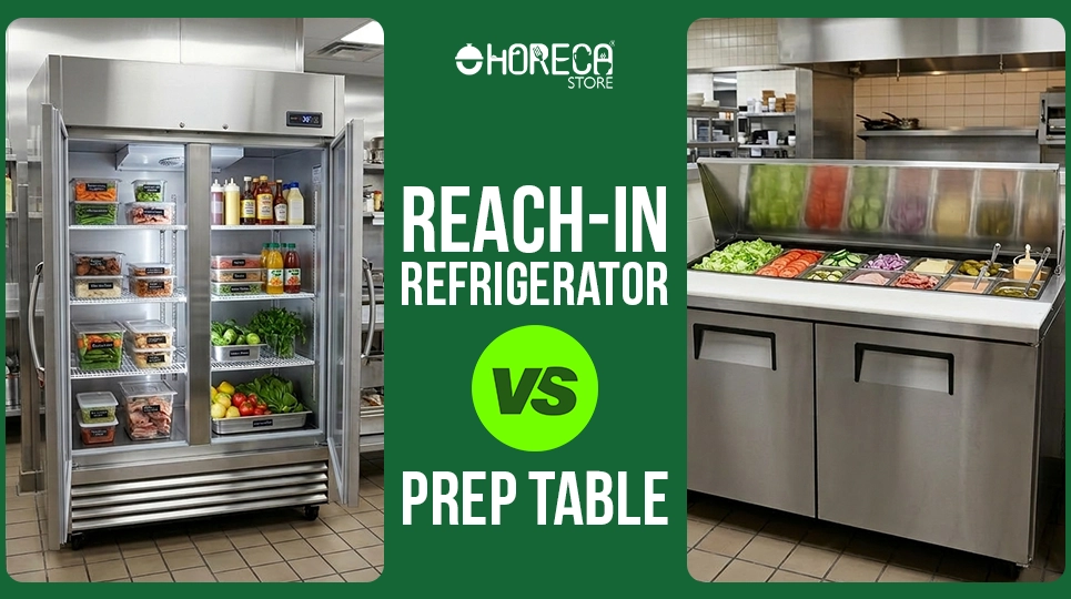 Reach-In Refrigerator vs Prep Table