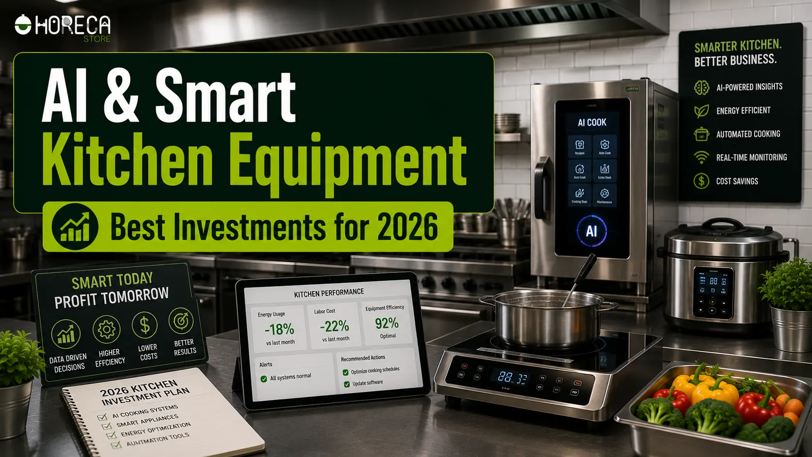 Explore how AI and smart kitchen equipment can improve efficiency, reduce costs, automate cooking, and boost restaurant performance in 2026.