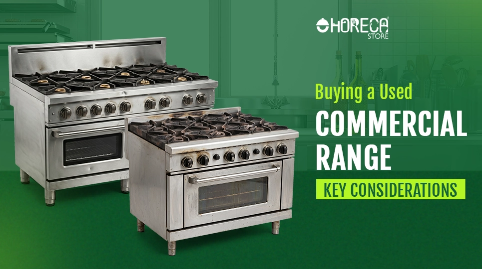 Buying a used commercial gas range restaurant stove with oven key considerations for kitchen equipment