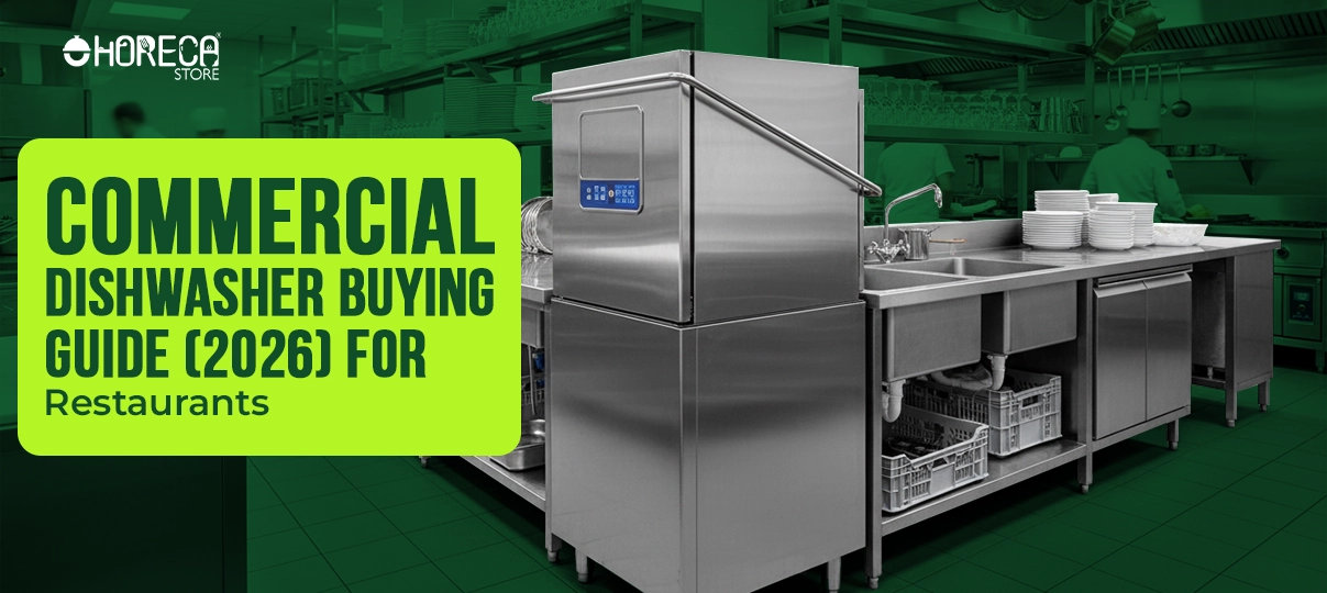 Commercial dishwasher buying guide 2026 for restaurants with stainless steel dishwashing station