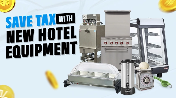 Modern hotel kitchen equipment helping improve efficiency and support tax-saving upgrades.