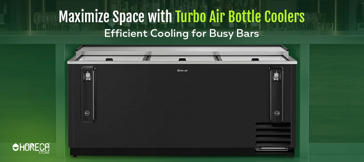 Maximize space with Turbo Air bottle coolers featuring commercial bottle storage cooler for bars, restaurants, and beverage service with efficient cooling and high-capacity drink organization.