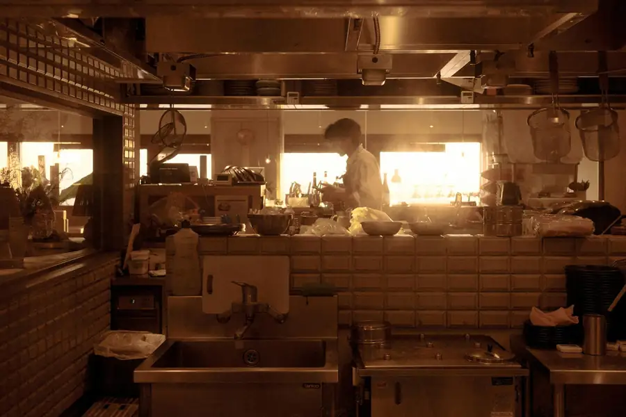 Commercial kitchen layout planning diagram for restaurant workflow zones