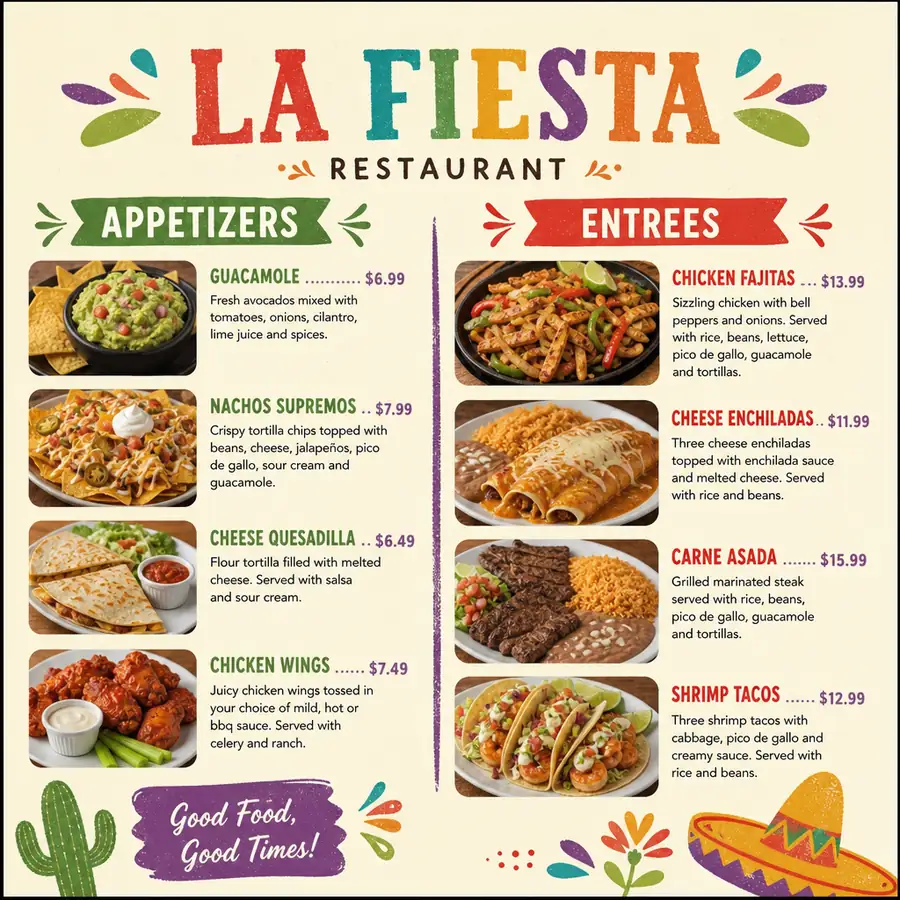 Appetizing plated dish and sides illustrating restaurant menu upgrade ideas