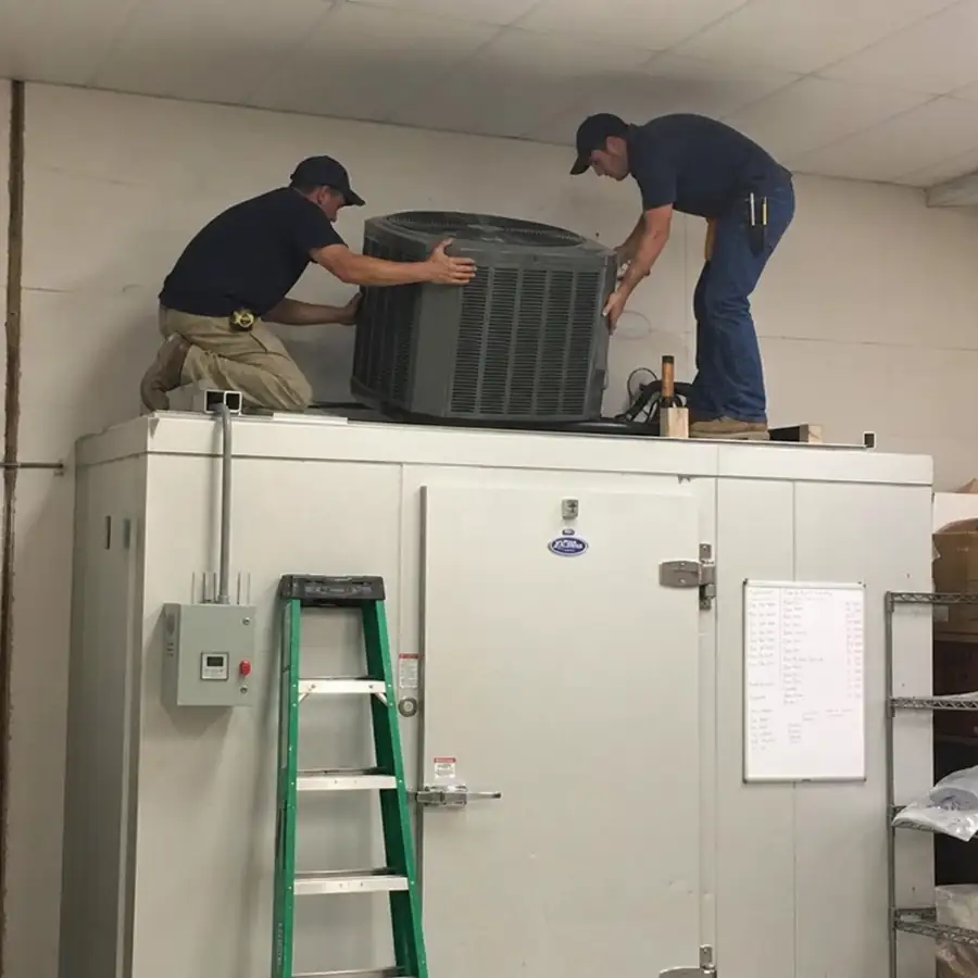 Commercial refrigeration maintenance coils gaskets and temperature monitoring systems