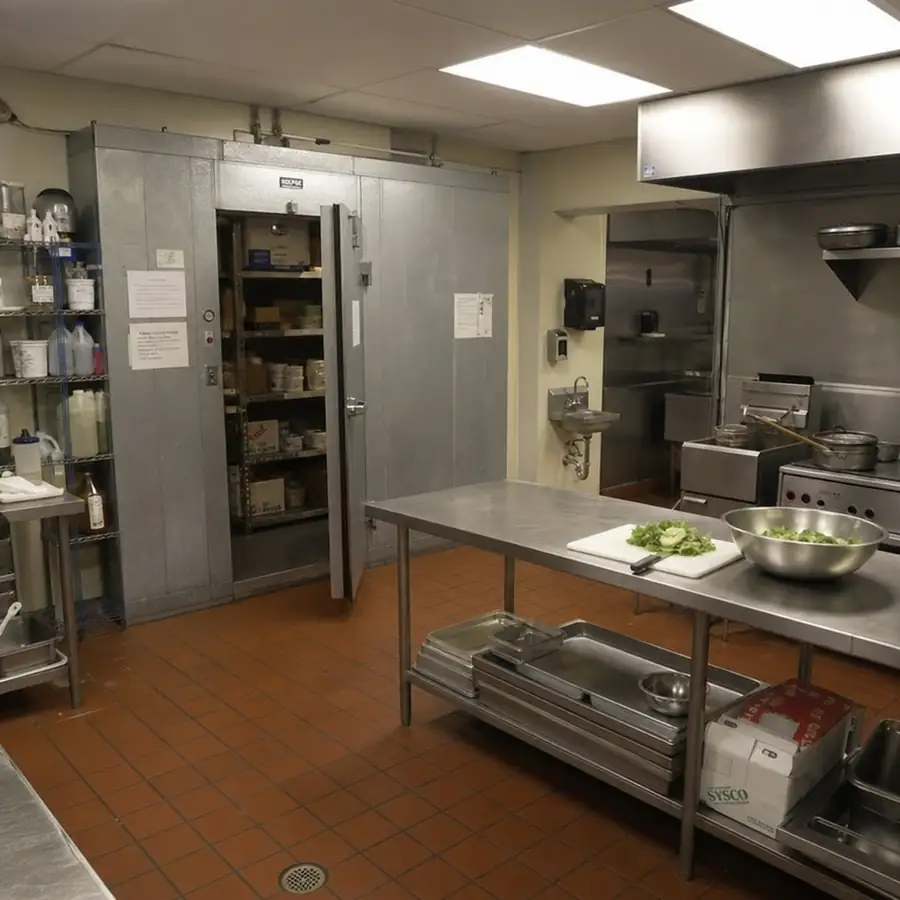 Commercial kitchen cold storage illustrating why walk-in refrigerator size matters for operations