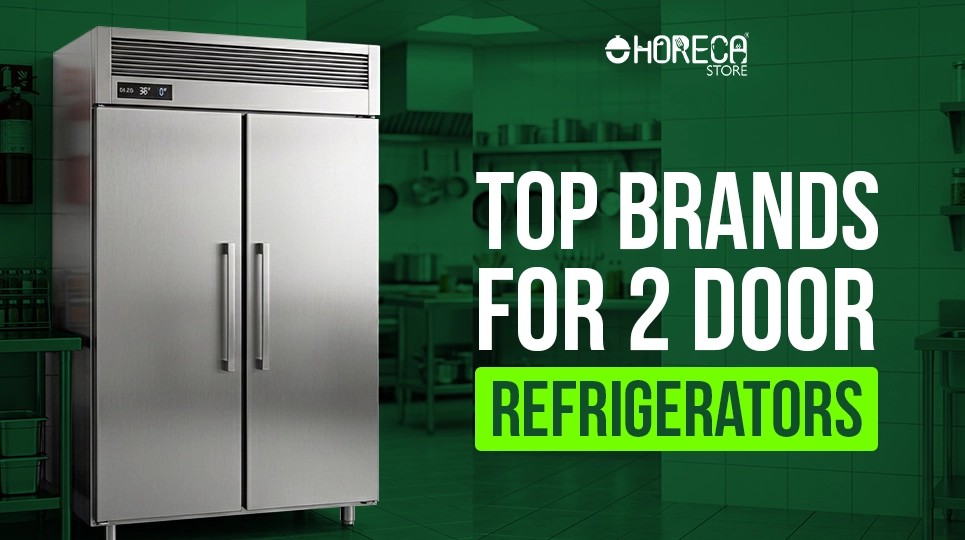 Top brands for 2 door commercial refrigerators in professional kitchen setup