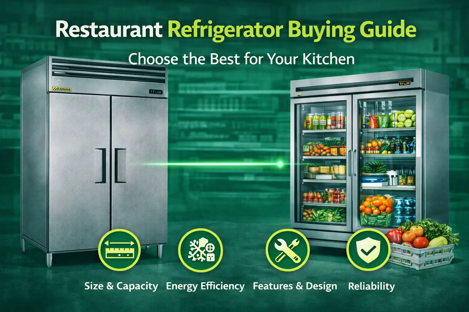 Restaurant refrigerator buying guide banner