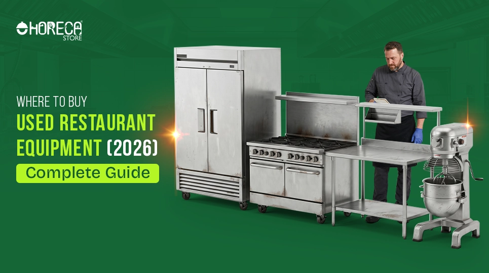 Where to buy used restaurant equipment 2026 – commercial refrigerator, gas range, prep table, and mixer for cost-effective kitchen setup in restaurants and food businesses