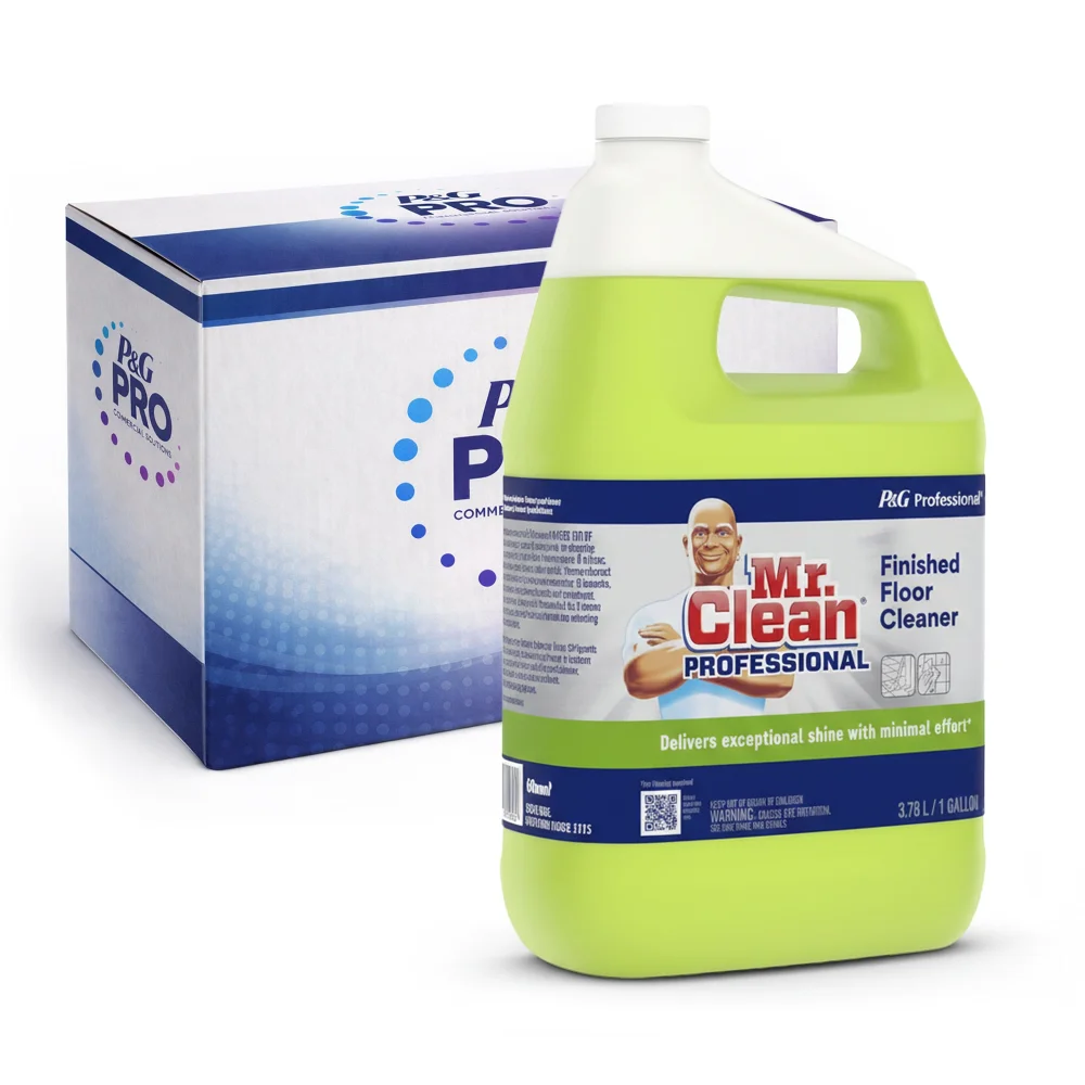 P&G Mr. Clean 1 Gallon Finished Floor Cleaner Liquid, Concentrate, 3/Case