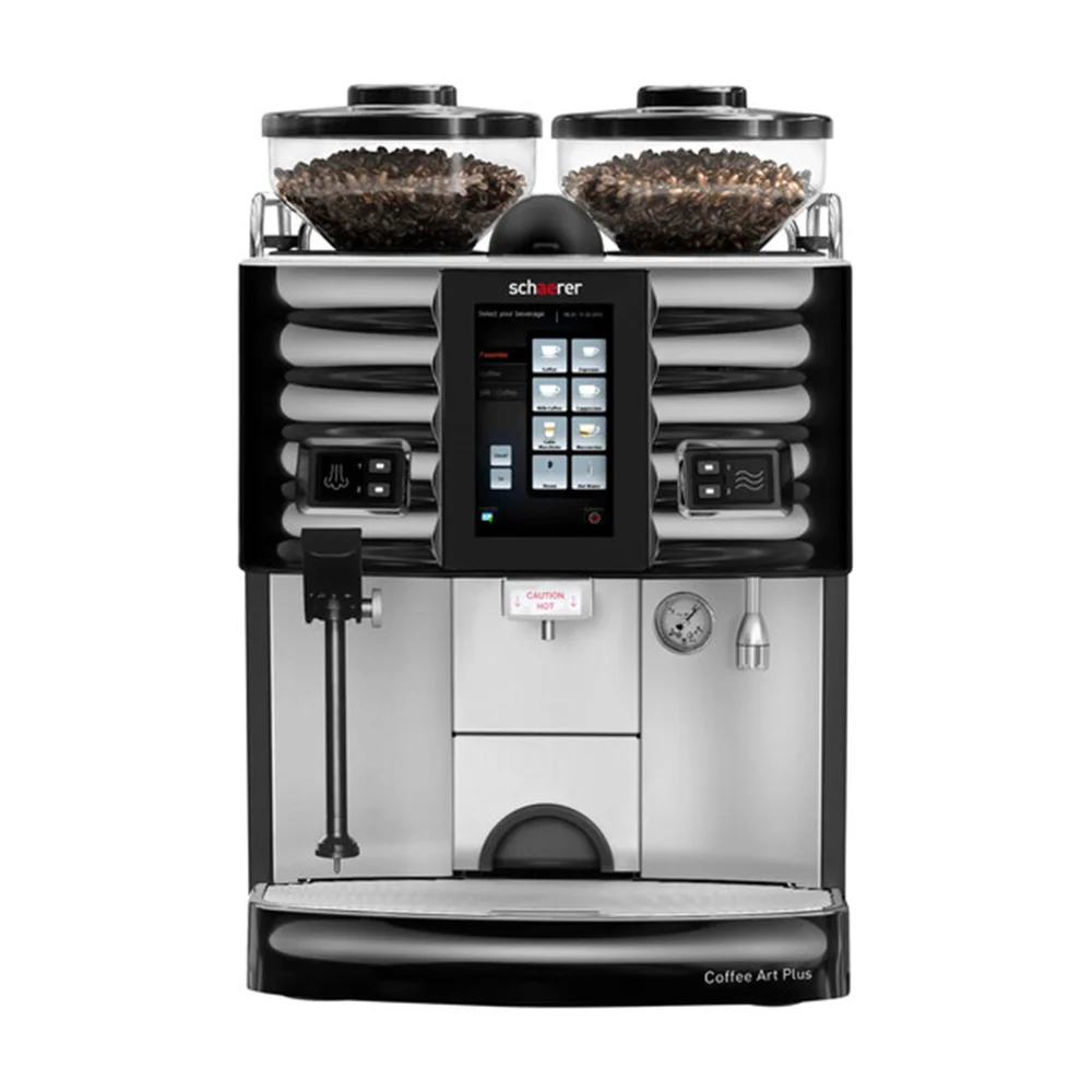 Schaerer Coffee Art Plus 040381-00090EUS 2 Groups Super Automatic Espresso Machine, 2 Hoppers, Touchscreen