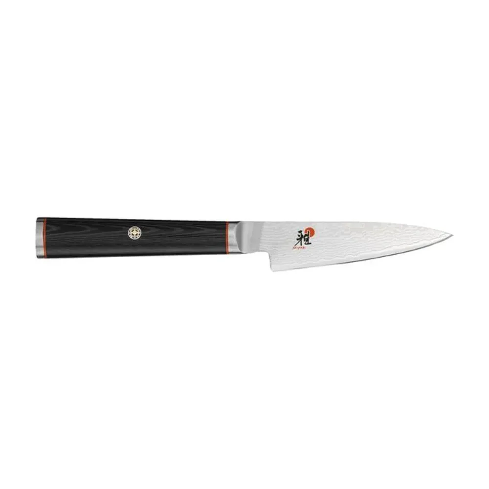Miyabi 1001994 Kaizen 3" Paring Knife with Black Linen Micarta Handle