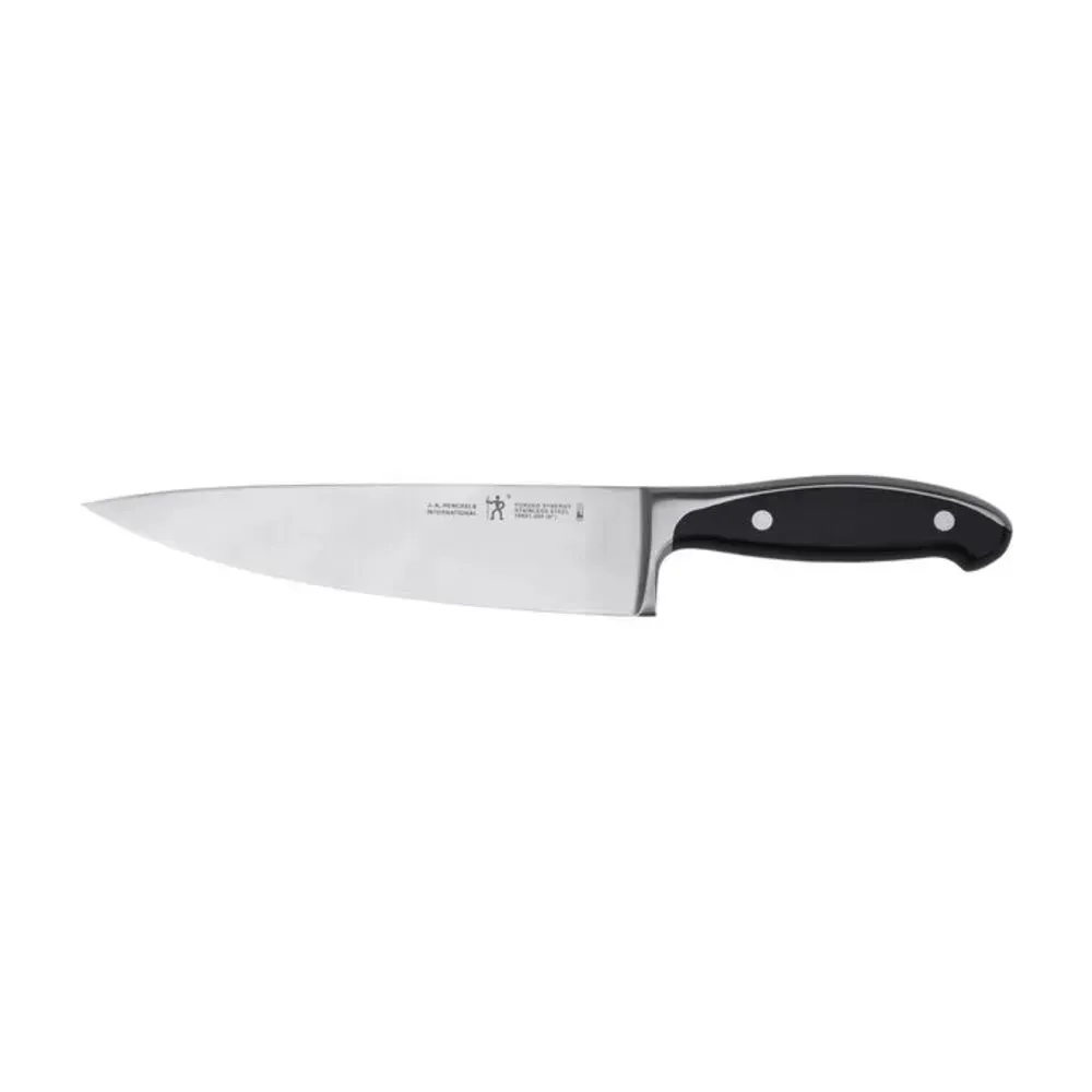 Henckels 1013833 8" Chef's Knife with Black Plastic Handle