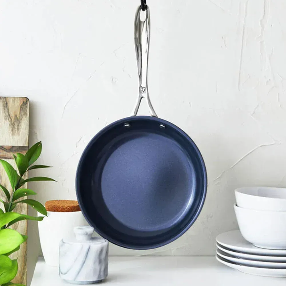 Zwilling 1017271 8" Dia Ceramic Nonstick Fry Pan, Stainless Steel