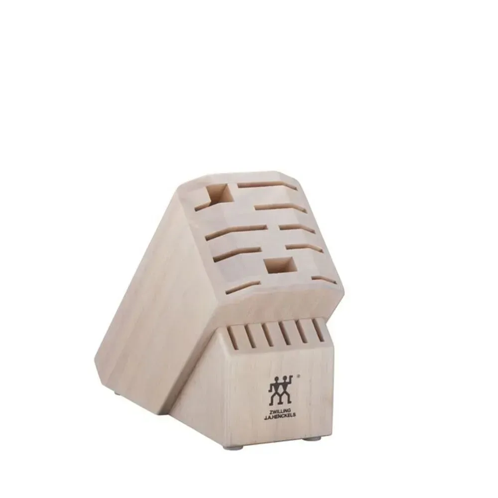 Zwilling 1018582 16 Slot Hardwood Knife Block Solid White