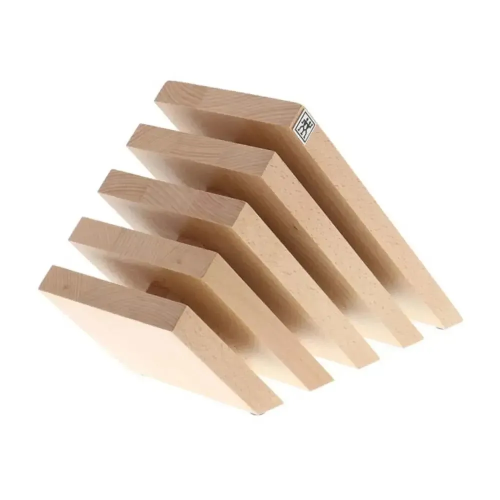Zwilling 1018623 Slanted Italian Magnetic Knife Block, Natural Beech Wood