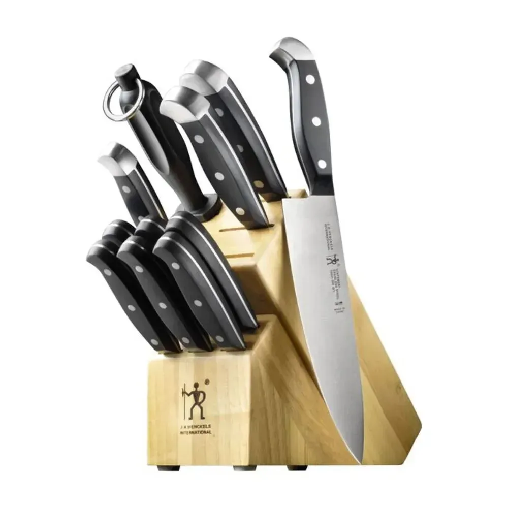Henckels 1018679 Statement 12-Piece Knife Block Set with Hardwood Block