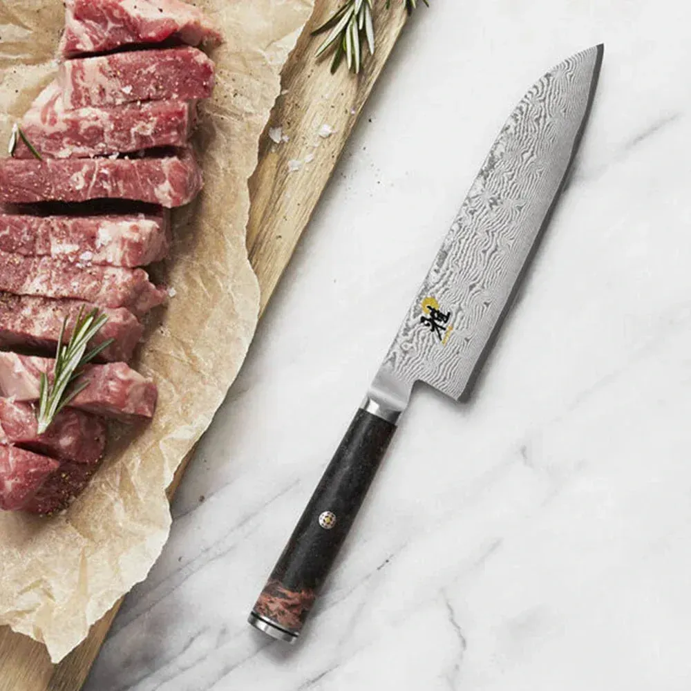 Miyabi 1019524 5-1/2" Santoku Knife with Black Ash Handle