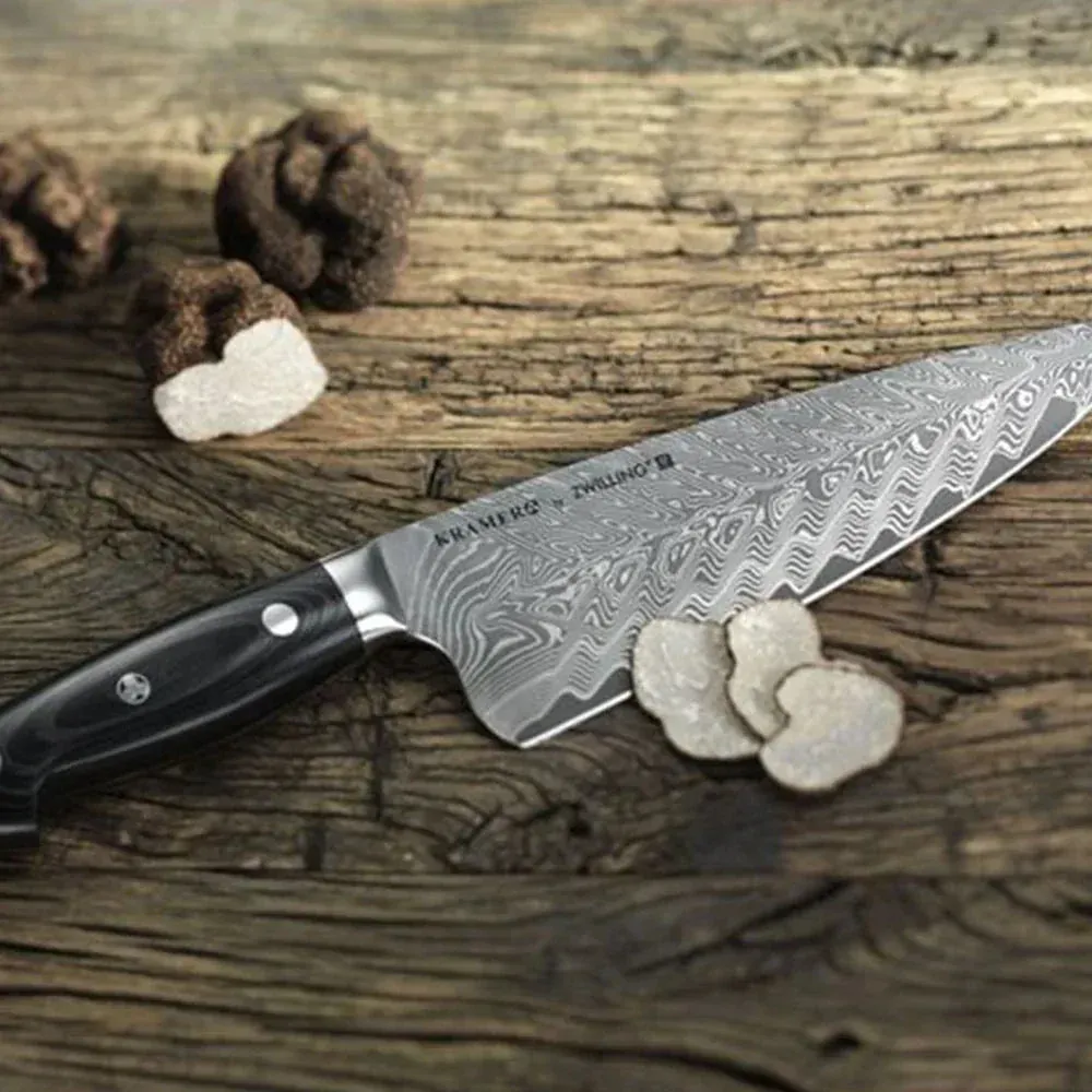 Zwilling 1019622 8" Chef's Knife with Black Linen Micarta Handle