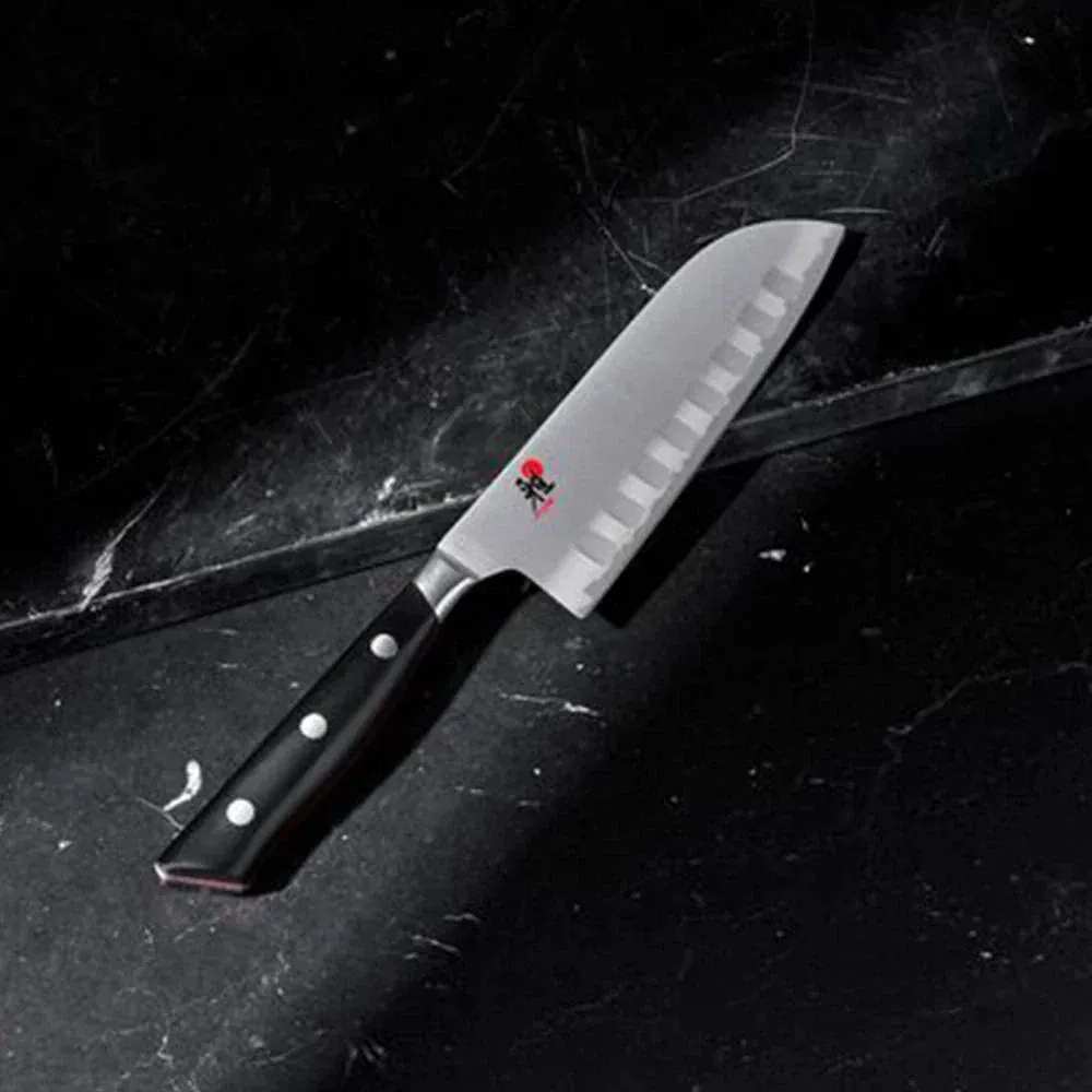 Miyabi 1019728 5" Santoku Knife with Black Plastic Handle