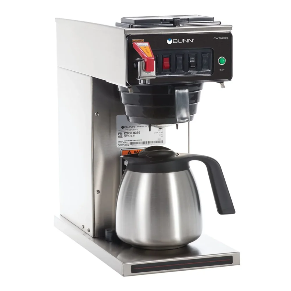 Bunn CWTF15-TC Medium Volume Automatic Thermal Coffee Maker, 3.9 gal/hr, 120V